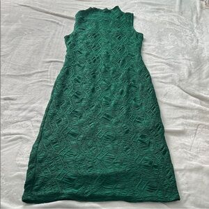House of Harlow 1960 Emerald Textured Midi Dress